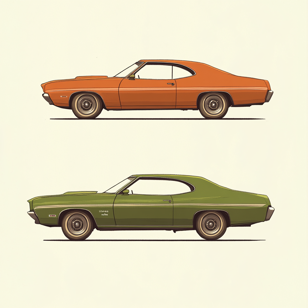 Klassiska bilar i stil