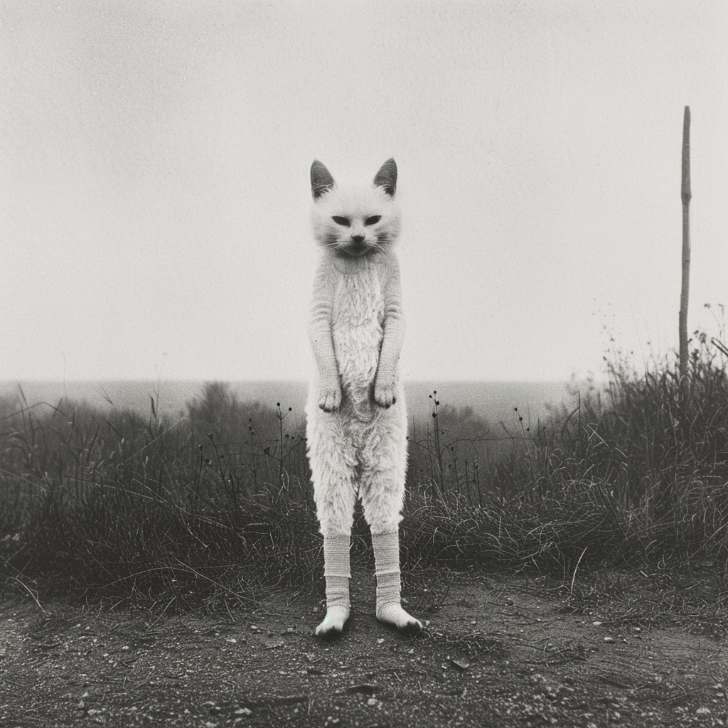 Katt i Stående Position