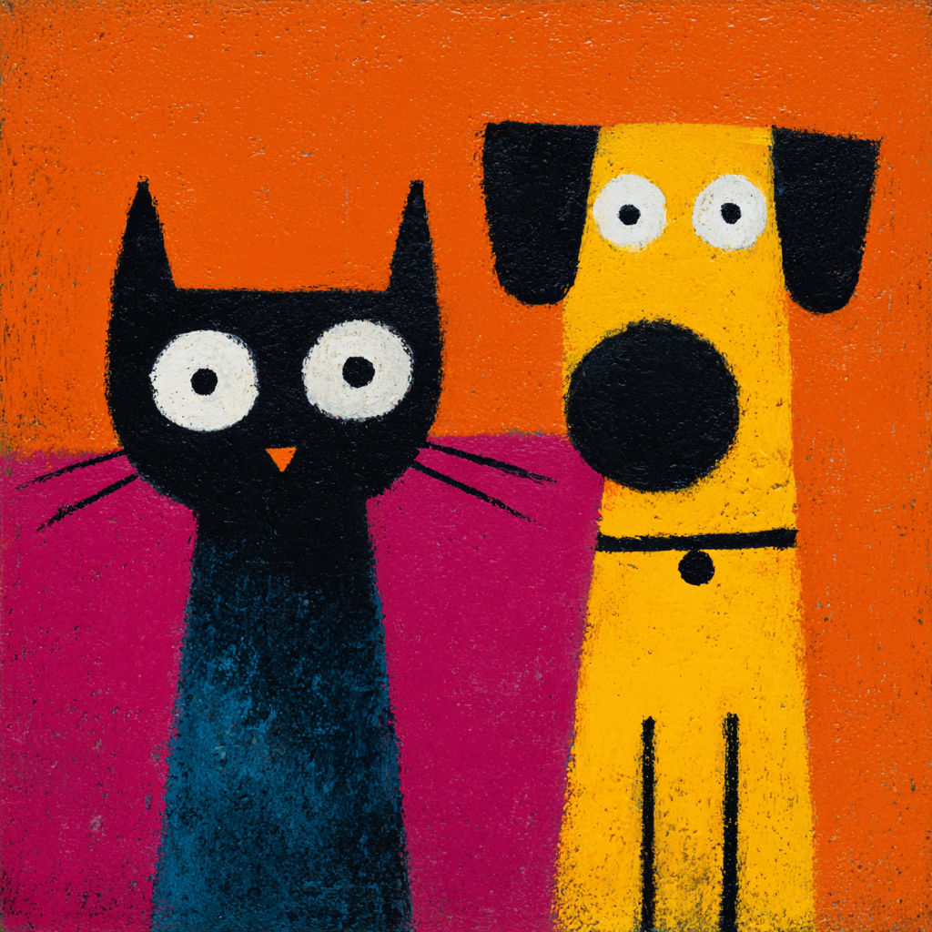 Katt och Hund Vänskap