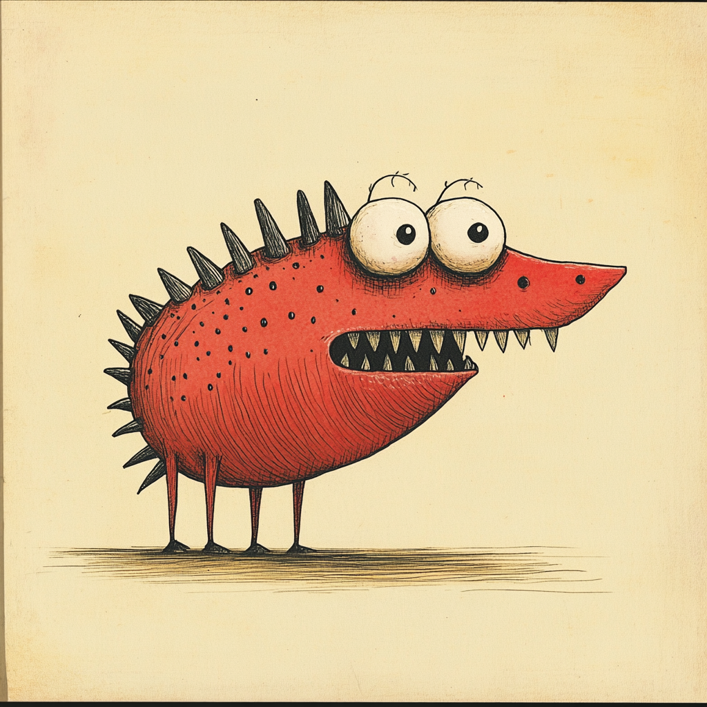 Skrattande röd vän