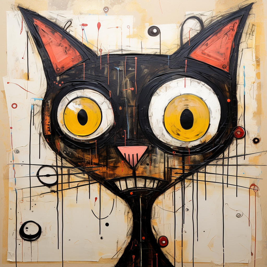 Fängslande Kattporträtt