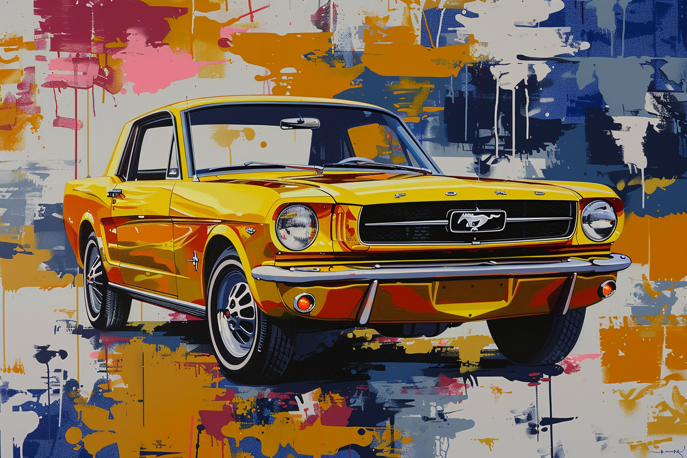 Klassisk Mustang i Färg
