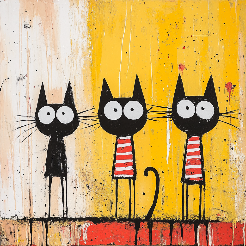 Kattkompisar i färg