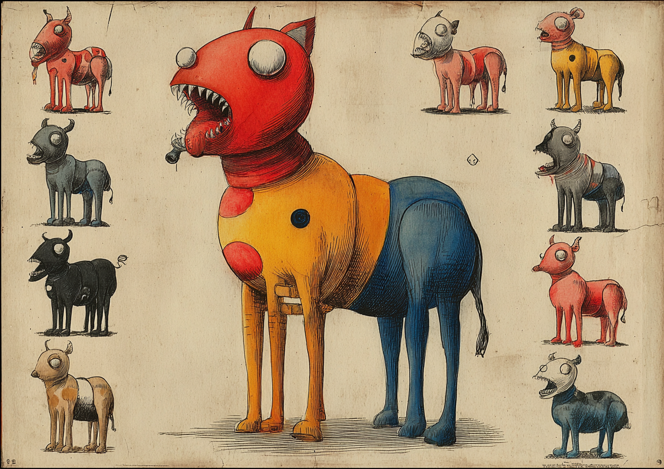 Fantasidjur i Färger