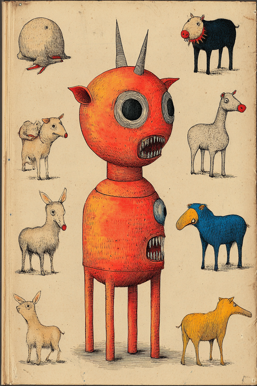 Färgstarka Fantasivarelser