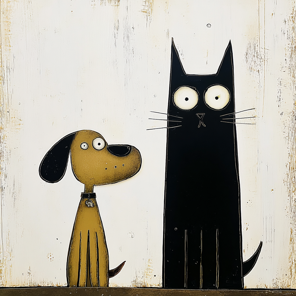 Katt och hunds vänskap