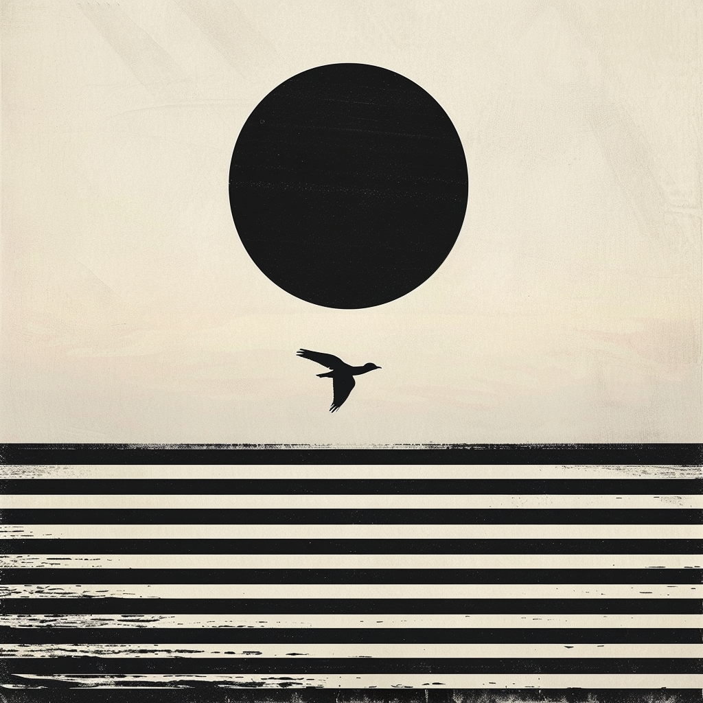 Minimalistisk Solnedgång