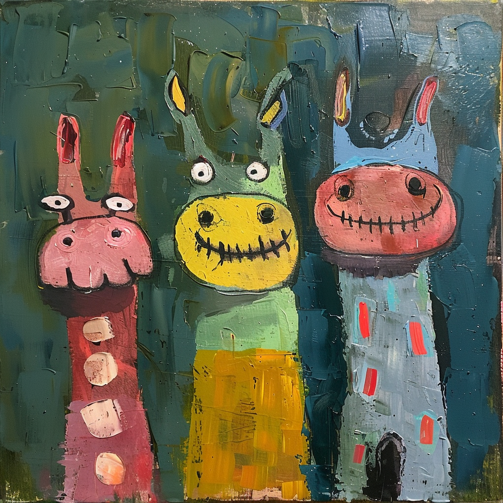 Lekfulla djurfigurer