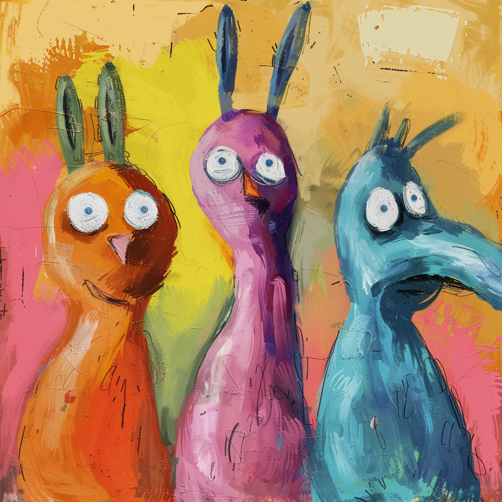 Färgglada Karaktärer