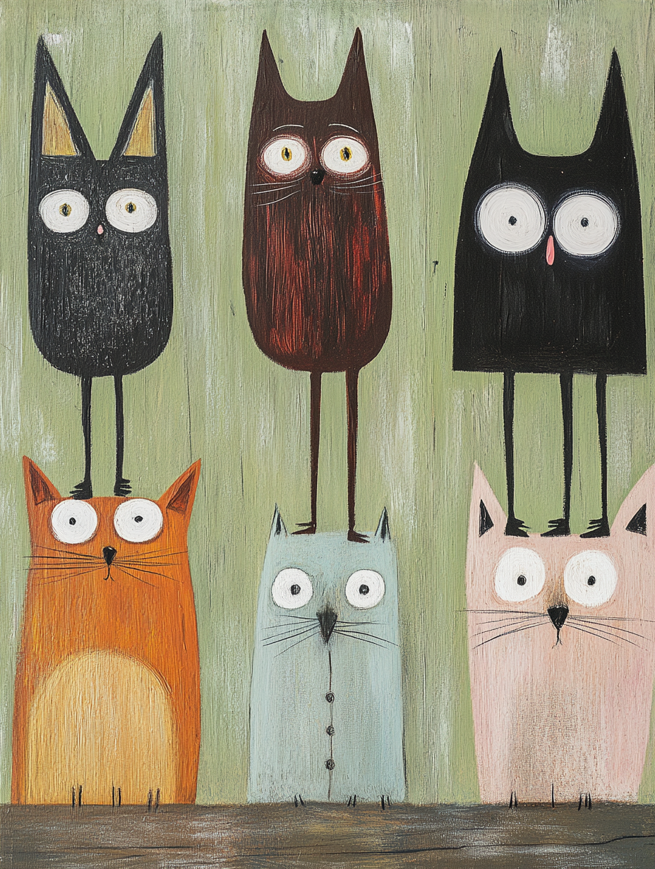 Färgstarka Kattdjur