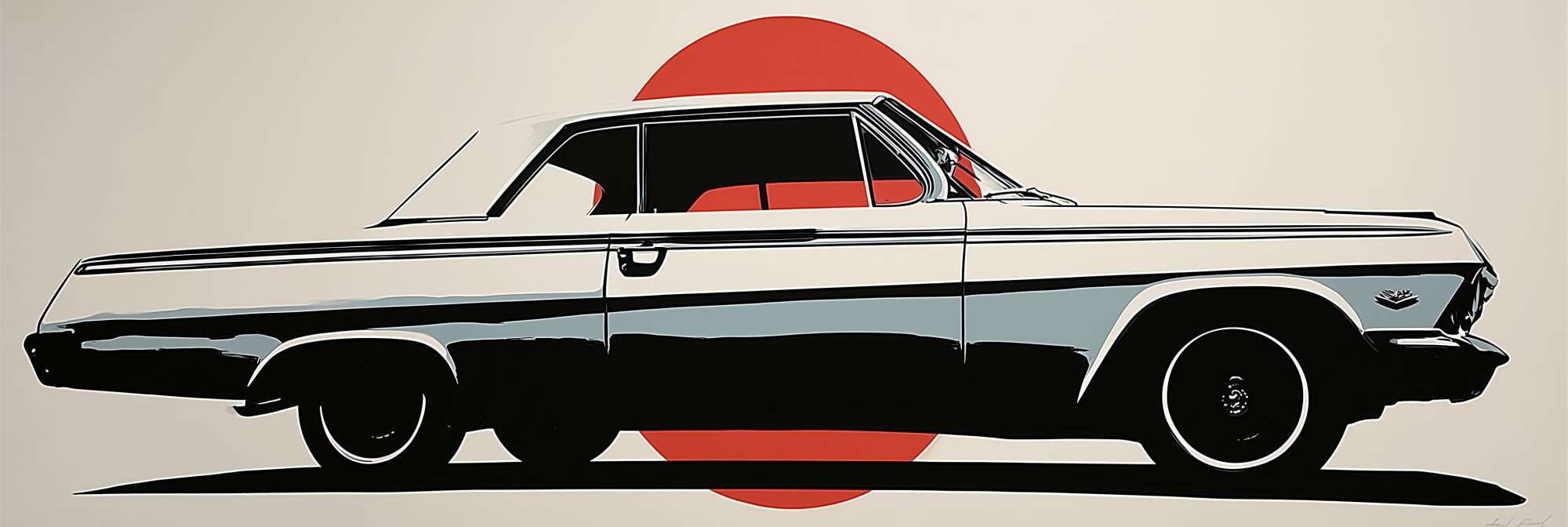 Poster med motivet Retro Bilmagi