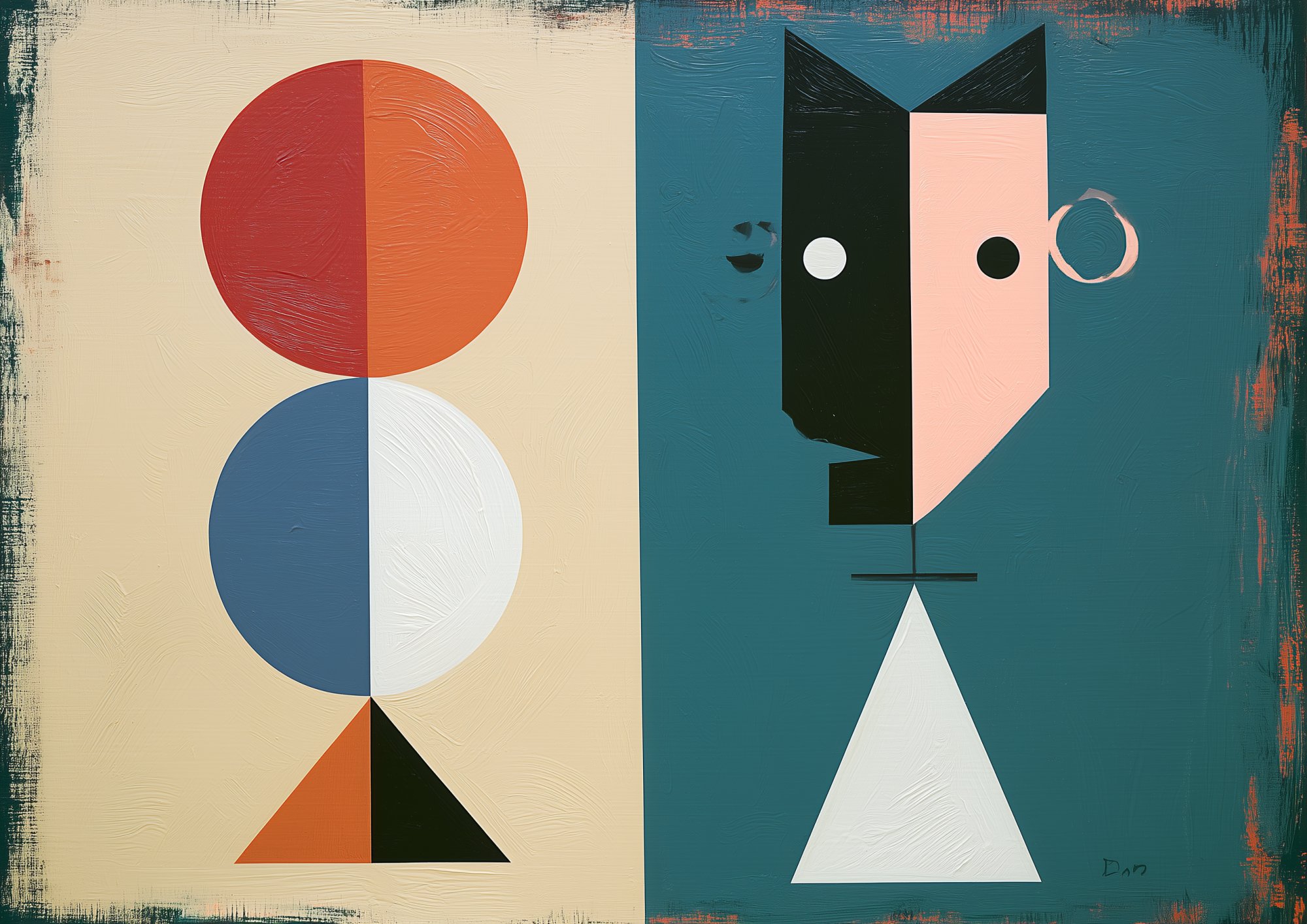 Poster med motivet Geometrisk Harmoni
