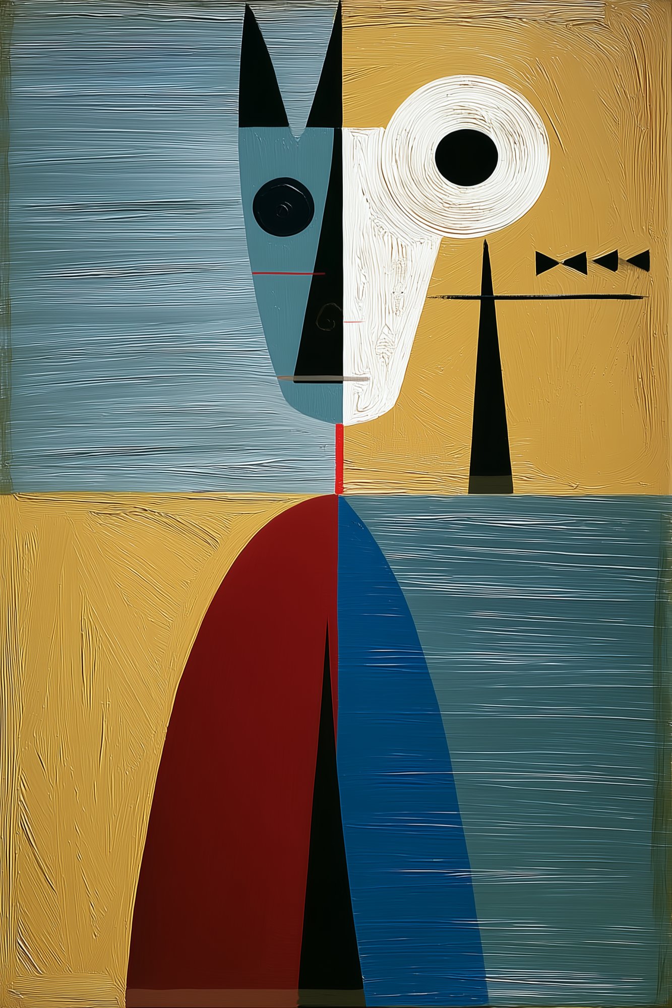Poster med motivet Abstrakt Figur med Kontrast