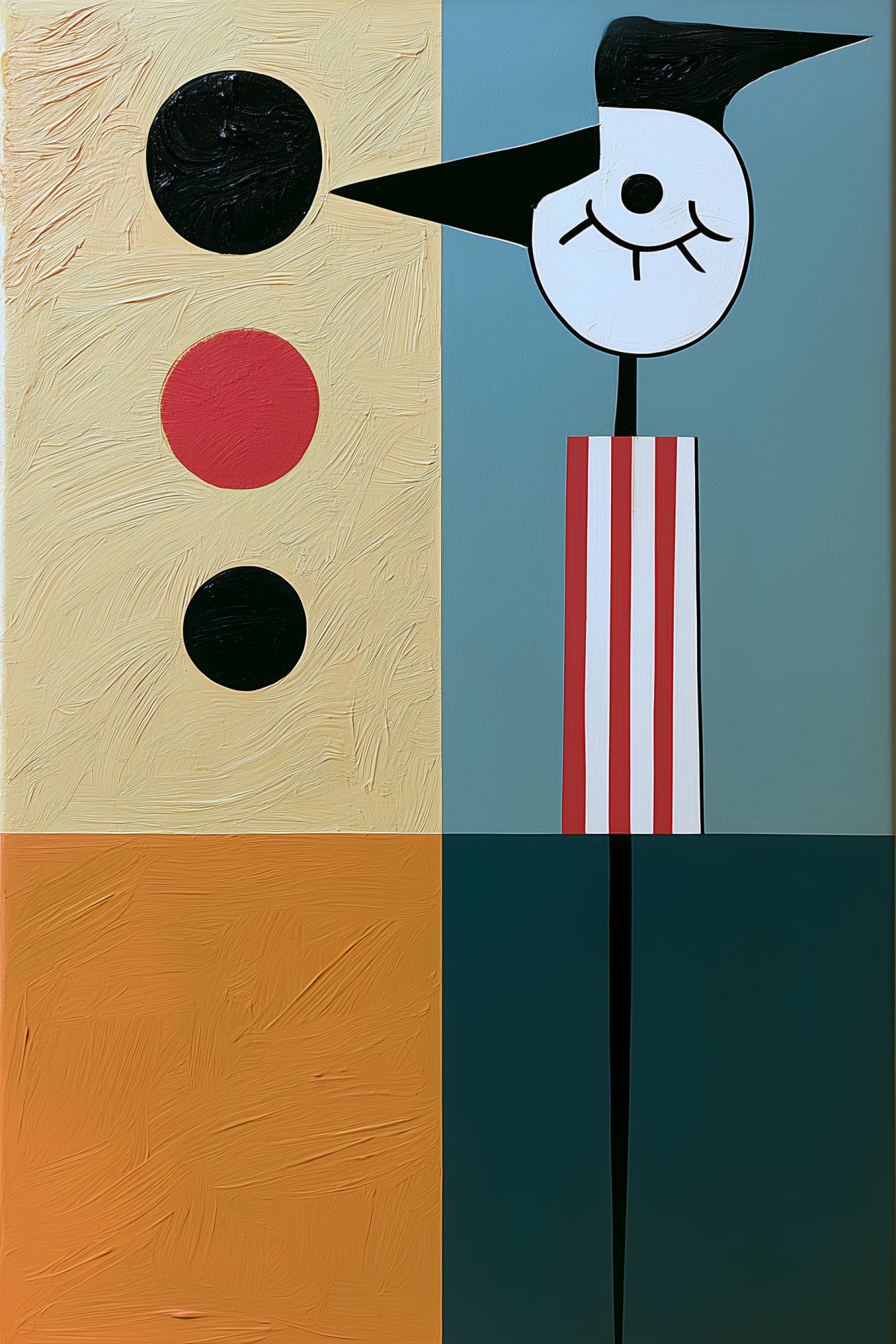 Poster med motivet Abstrakt Fågelfigur