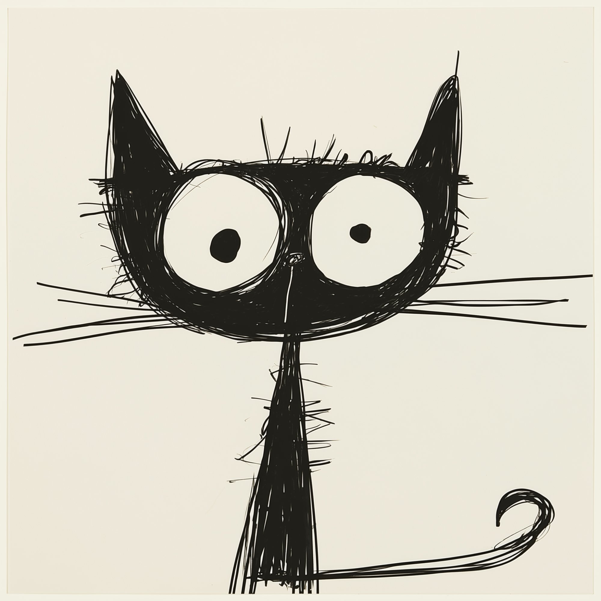 Poster med motivet Funky Katt