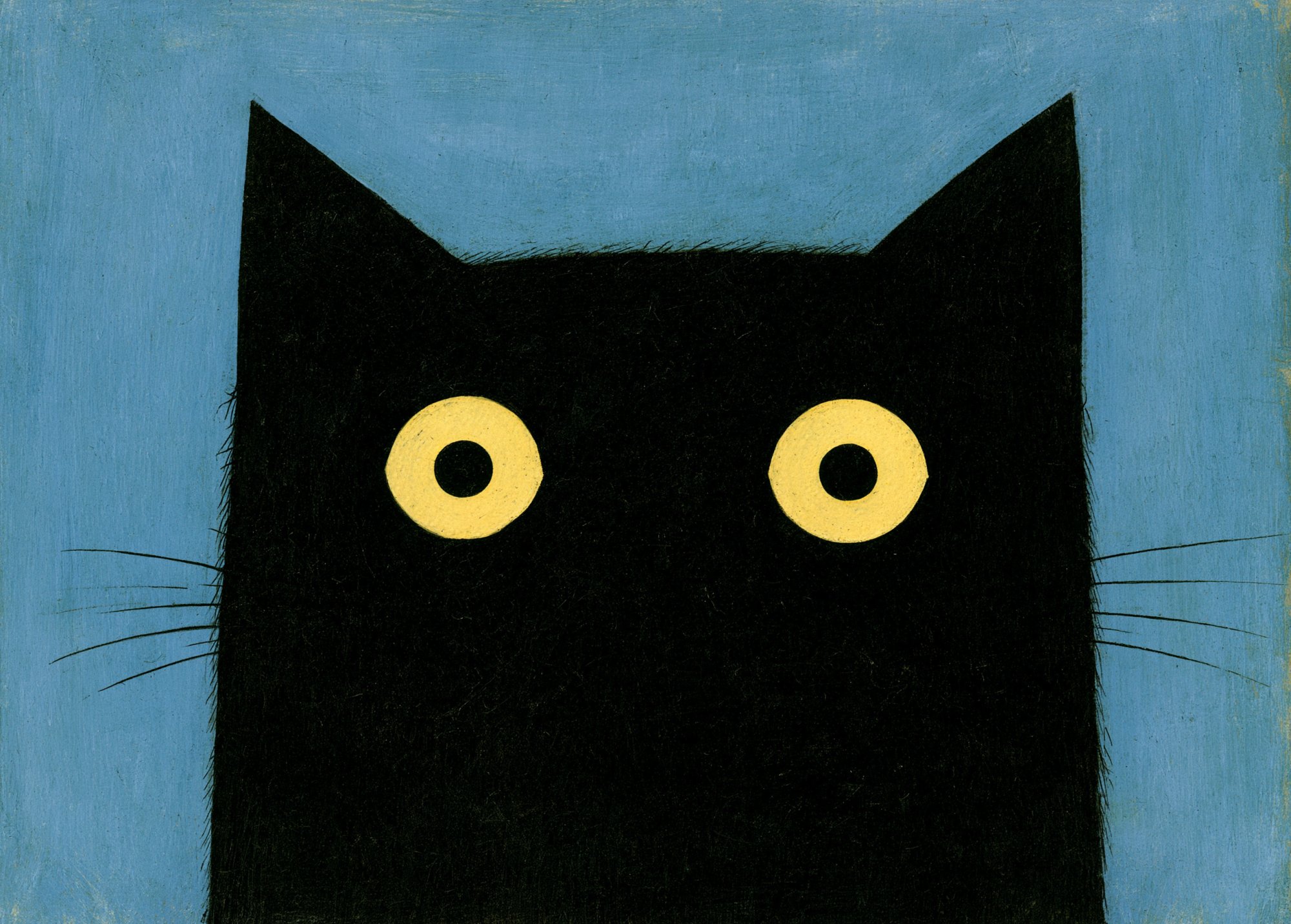 Poster med motivet Mystisk Svart Katt