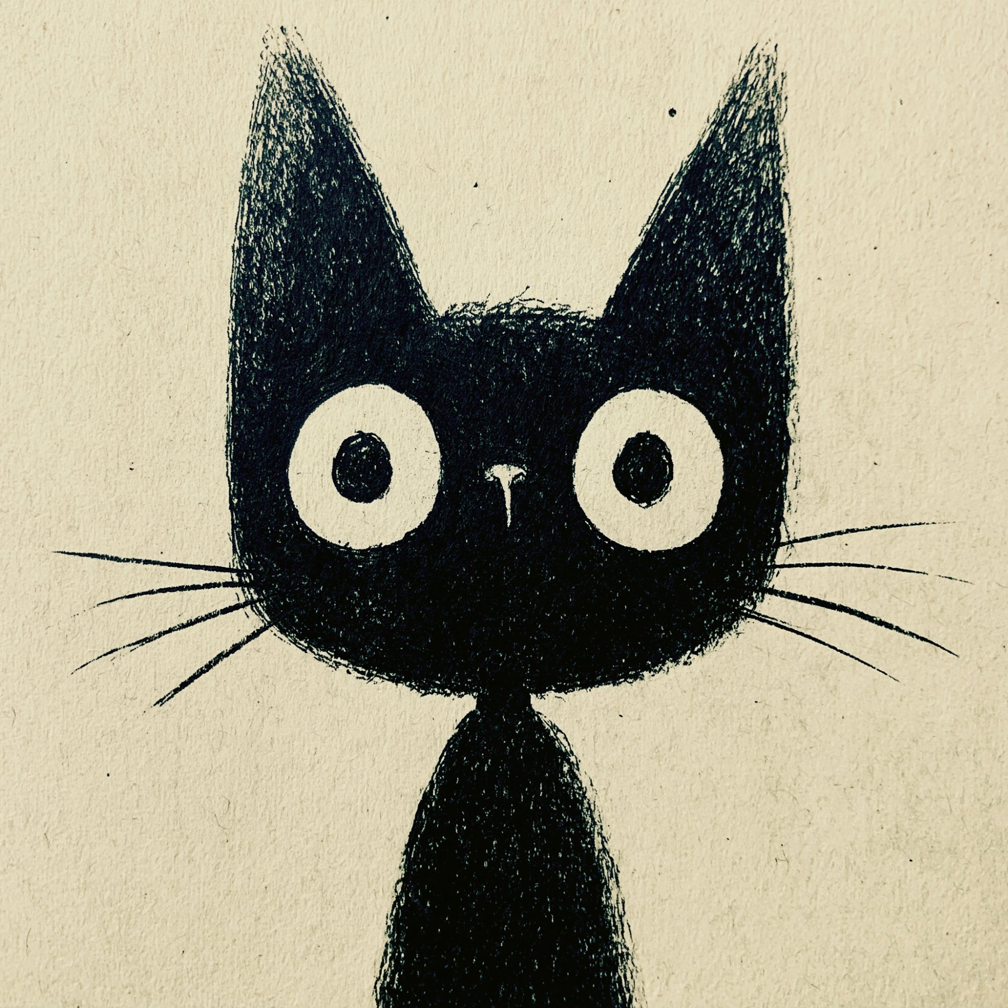Poster med motivet Mysig kattkompis