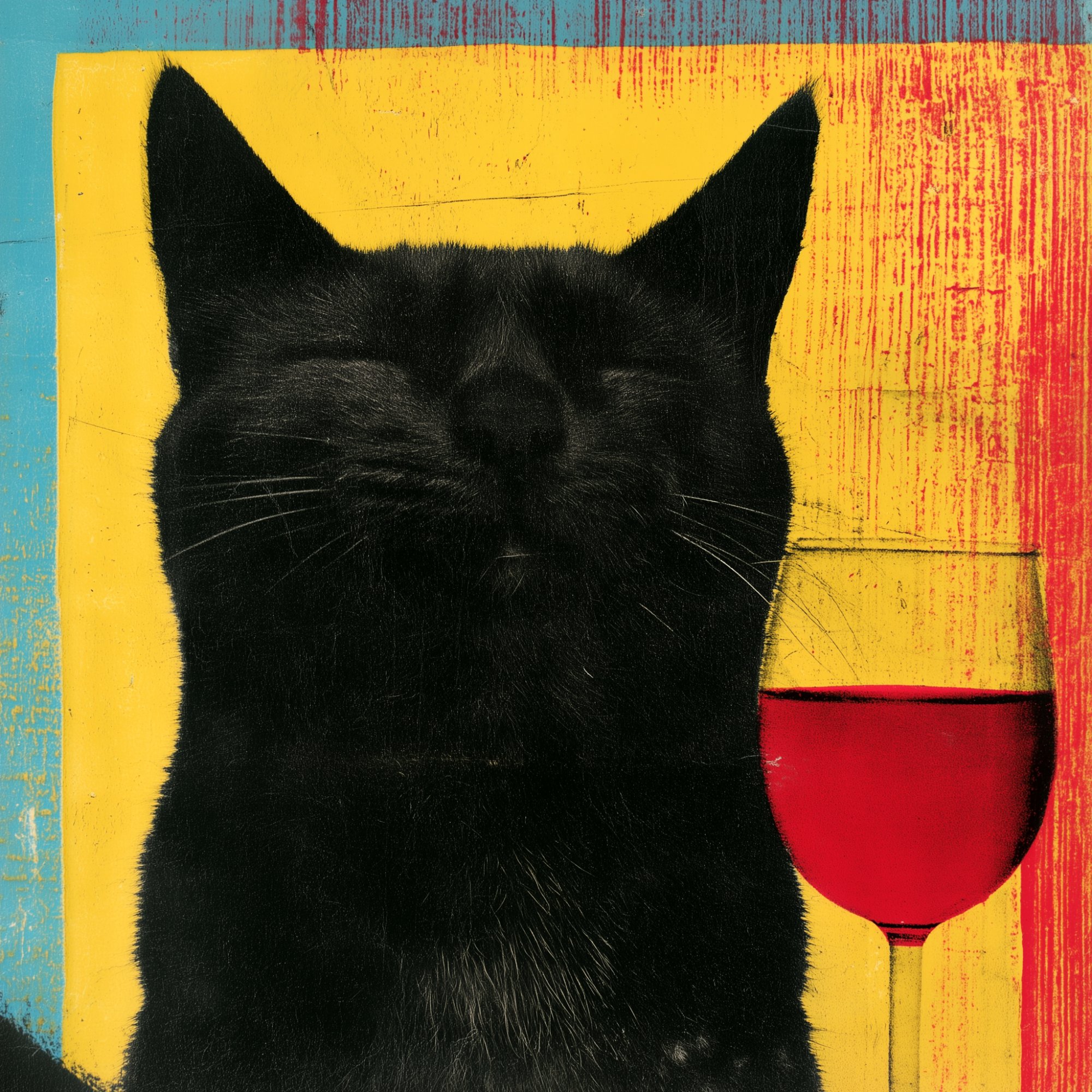 Poster med motivet Kattens Njutning