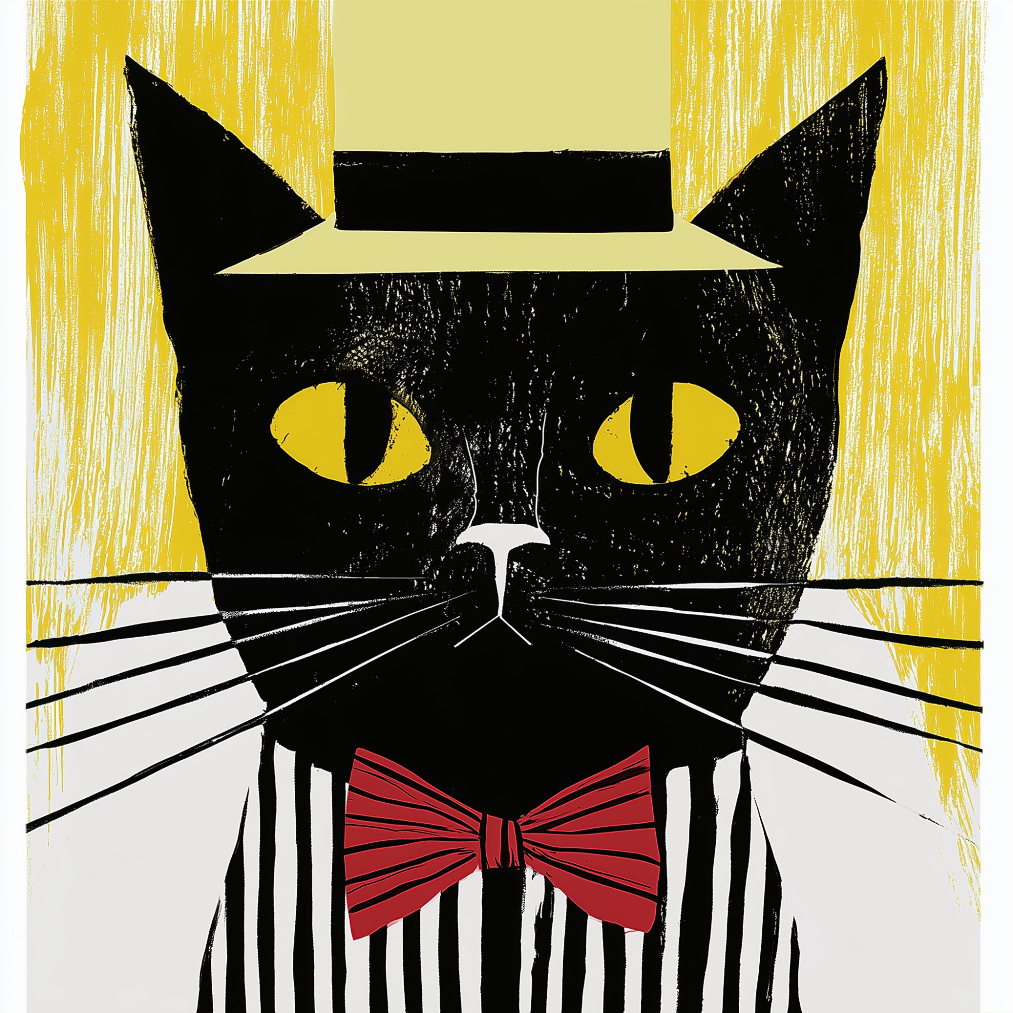 Poster med motivet Elegant kattkonst