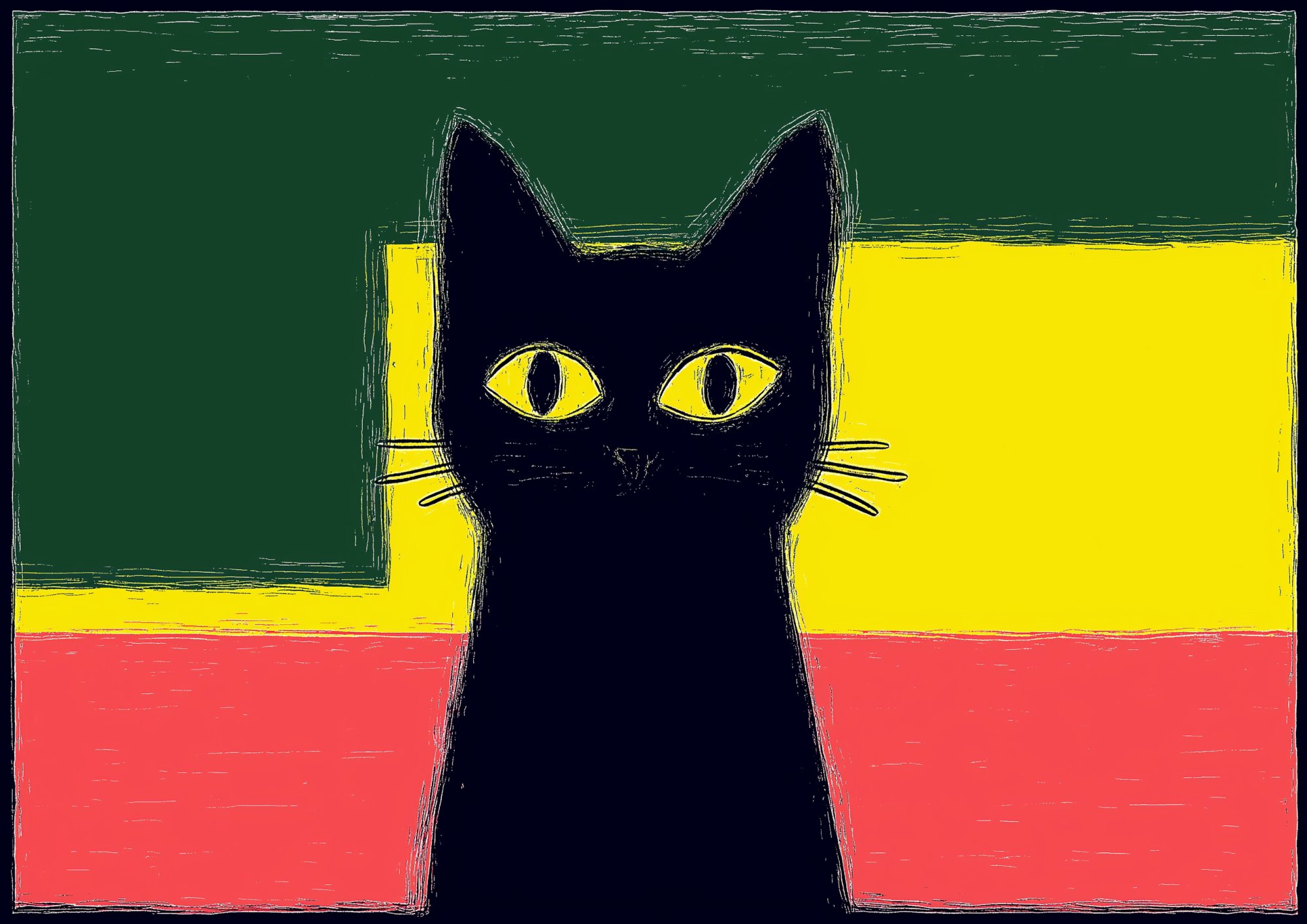 Poster med motivet Fascinerande Katt