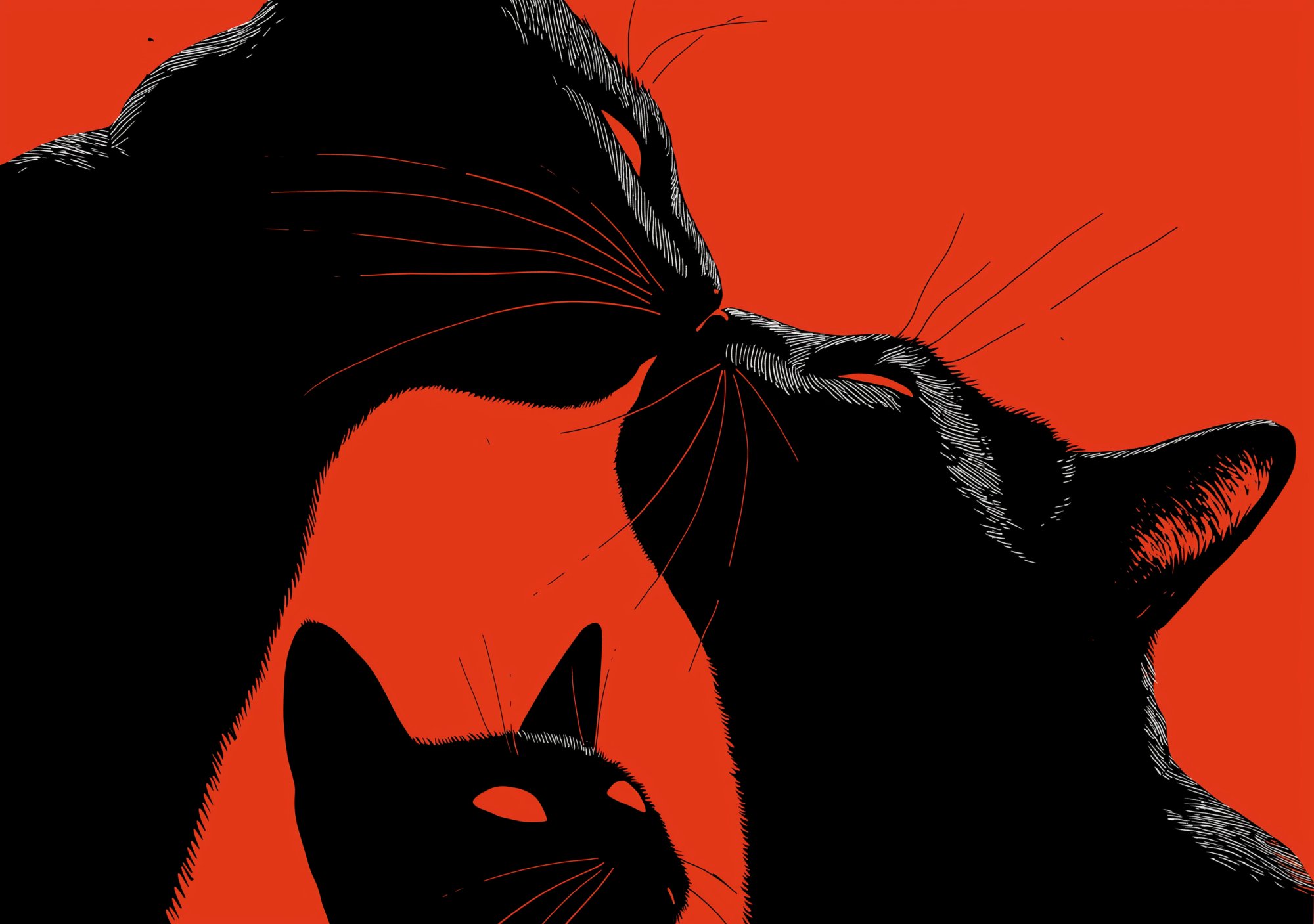 Poster med motivet Kattens Ögonblick