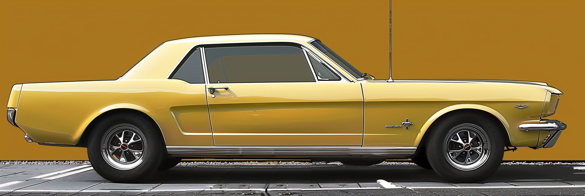 Poster med motivet Klassisk Mustang