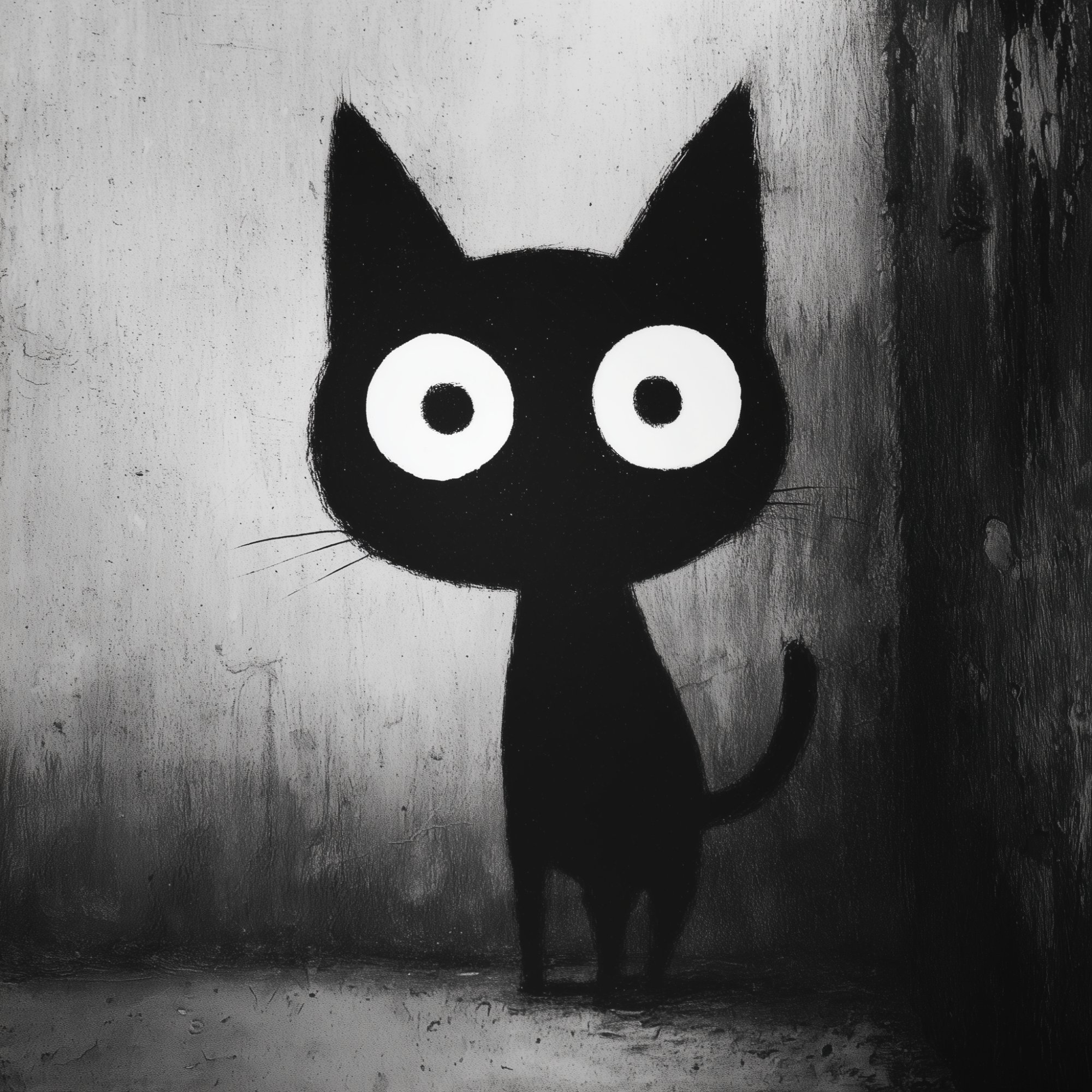 Poster med motivet Mysterisk Katt