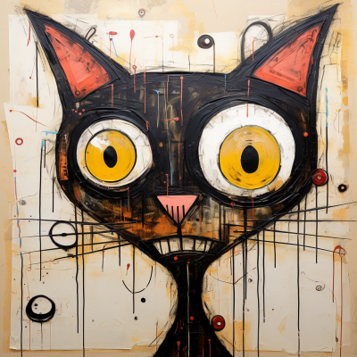 Fängslande Kattporträtt