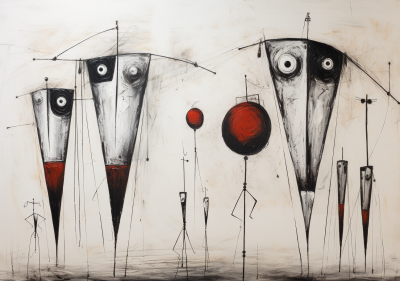 Abstrakt mänsklig skepnad