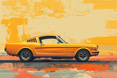 Klassisk Mustang i Färg