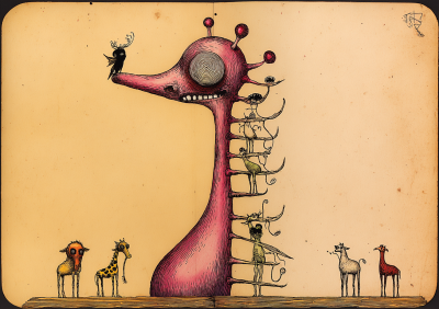 Fantasifull Stigande Värld