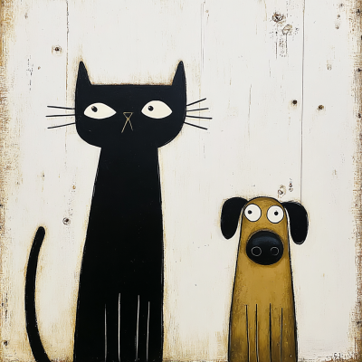 Katt och Hund Vänner