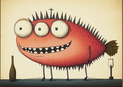 Glädjefisk med humor