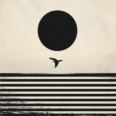 Minimalistisk Solnedgång