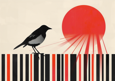 Fågelsång vid solnedgång