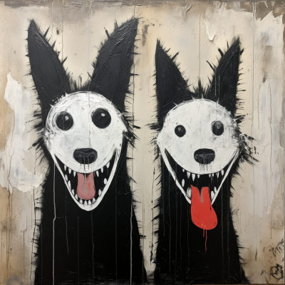 Glädje i svarta former