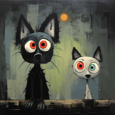 Fantasikatter i Färger