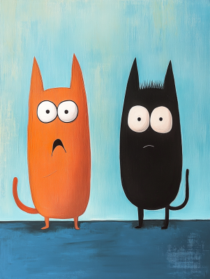 Överraskande Katter