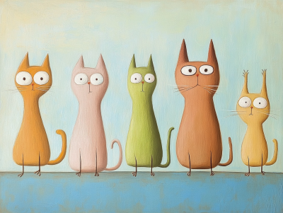 Lekfulla kattkompisar