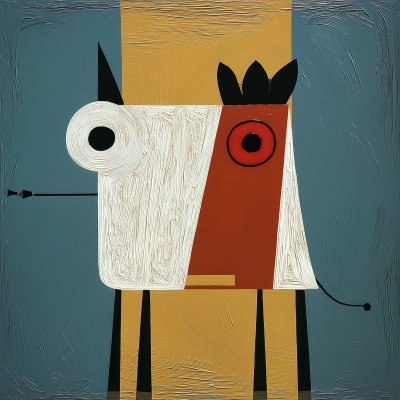 Abstrakt Djurfantasik