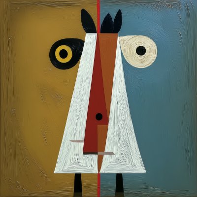Abstrakt Hästporträtt