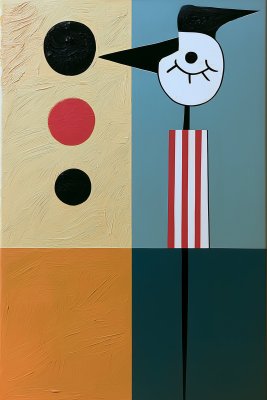 Abstrakt Fågelfigur