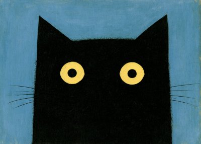 Mystisk Svart Katt