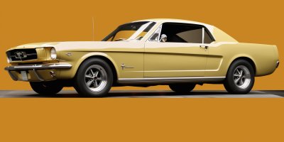 Klassisk Mustang i gult